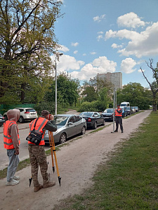 Здобувачі освіти факультету будівництва та архітектури під час проходження геодезичної практики - фото №3