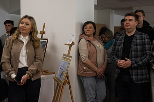Виставка авторських художніх робіт викладачів факультету будівництва та архітектури «Мистецька палітра» - фото №12